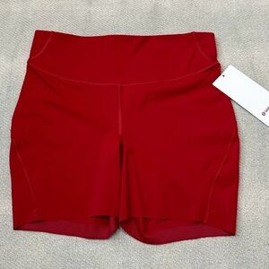 Lululemon Base Pace High Rise Shorts Dark Red 12 NWOT Rare